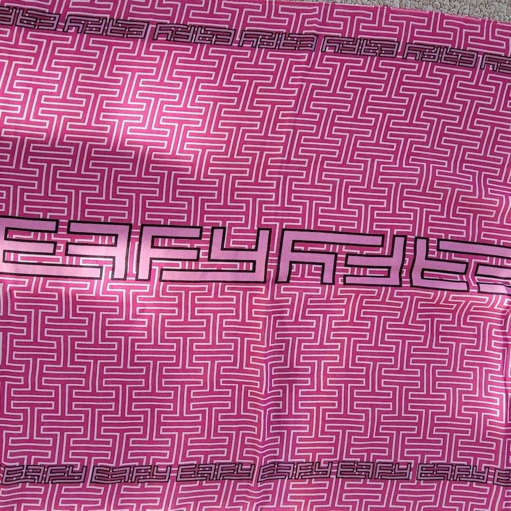 Effy Pink Leopard Print Oblong Scarf ~ 18" x 60" ~ Great Fashion Print! VGUC - Picture 9 of 16